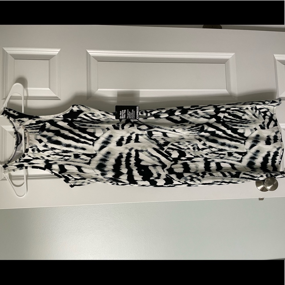 Black & White Express Midi Dress Size Small